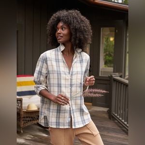 Frank & Eileen flannel Plaid Eileen Button-Up
